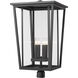 Seoul 4 Light 30.75 inch Black Outdoor Post Mount Fixture