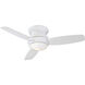 Traditional Concept 44 inch White Outdoor Ceiling Fan