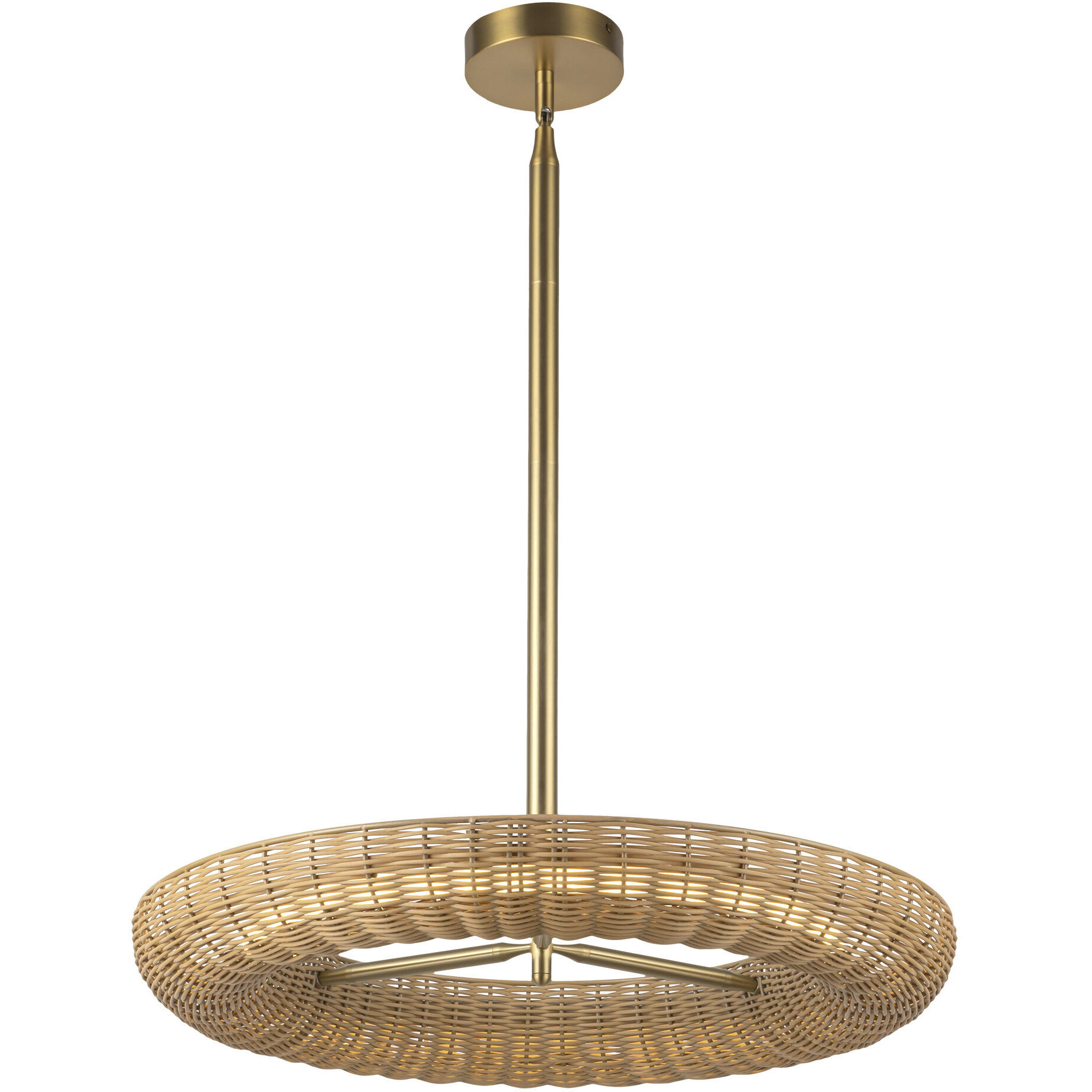 Alora Mood Maris LED 24.13 inch Brushed Gold Chandelier Ceiling Light
