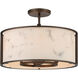 Buchanan 4 Light Hellenic Bronze Semi Flush Mount Ceiling Light