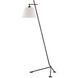 Kiowa 53 inch 60 watt Satin Black Floor Lamp Portable Light