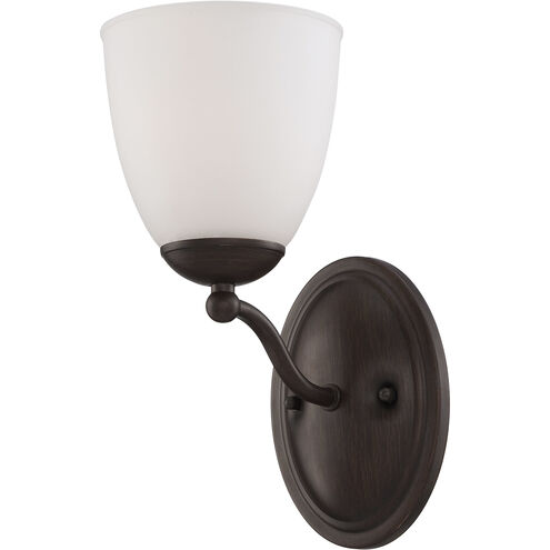 Patton 1 Light 11 inch Prairie Bronze Vanity Light Wall Light