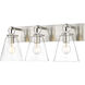 Harper 3 Light 23 inch Brushed Nickel Vanity Wall Light
