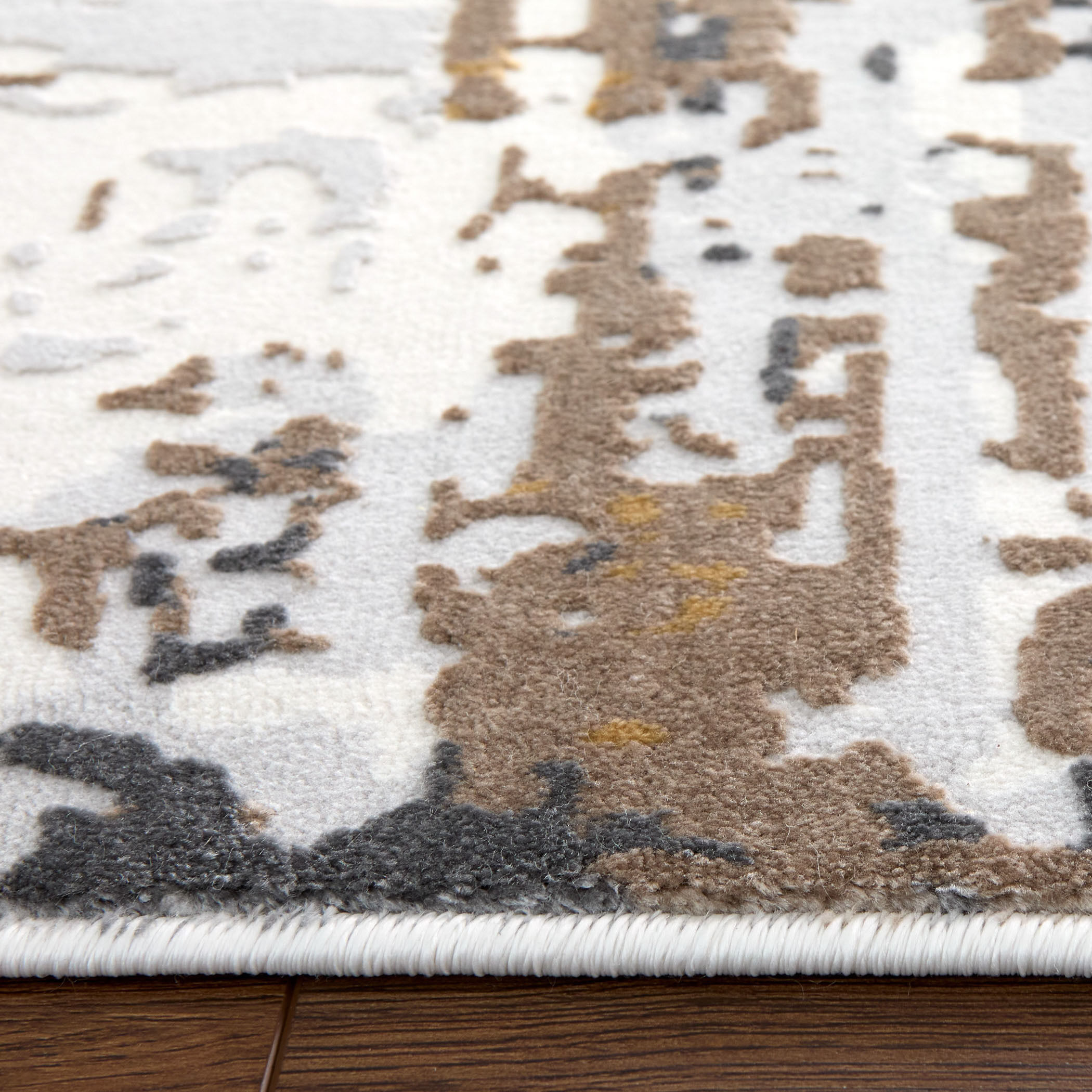 Veleka 90 X 63 inch Earth Tones Rug in 5 x 7