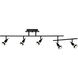 Viper 5 Light 120 Black Track Ceiling Light