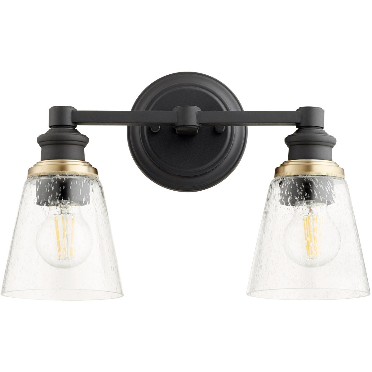 Dunbar 2 Light 15 inch Noir Wall Sconce Wall Light