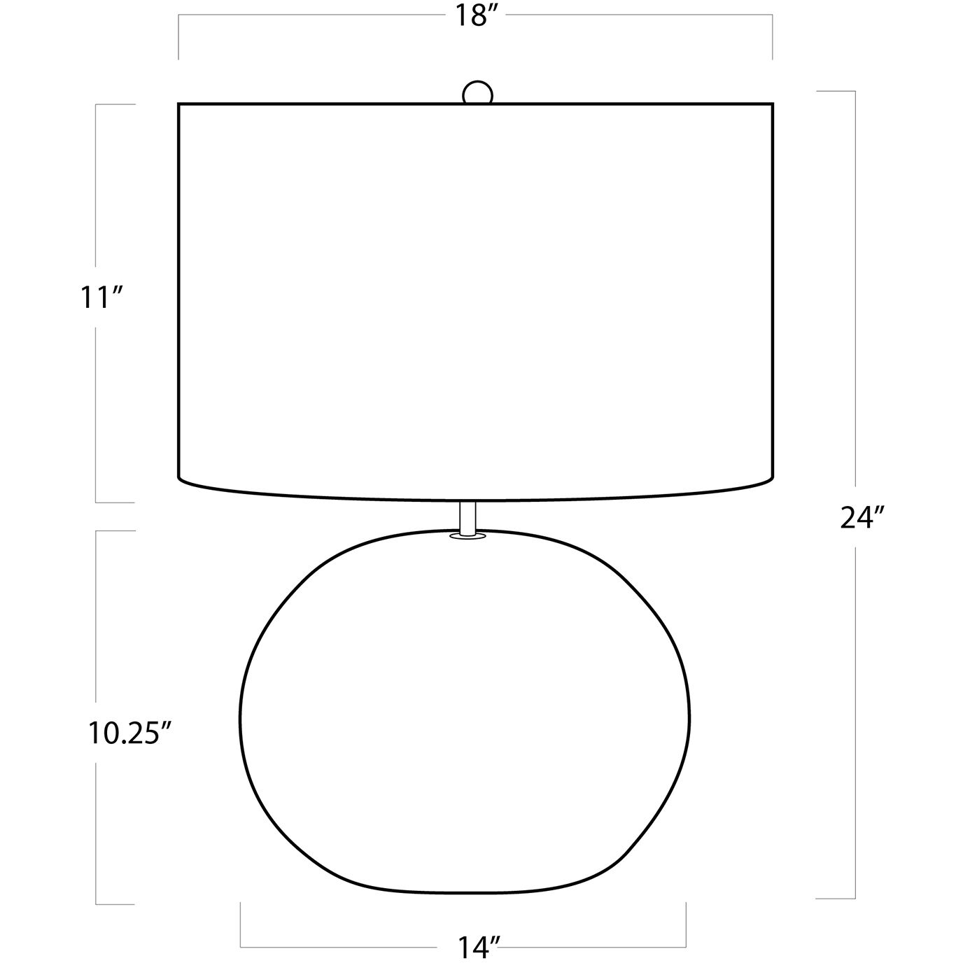 Blanche 24.5 inch 150.00 watt White Table Lamp Portable Light