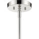 Patchwork 3 Light 22 inch Polished Nickel Pendant Ceiling Light