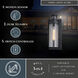 Lawton Textured Black Outdoor Motion Sensor