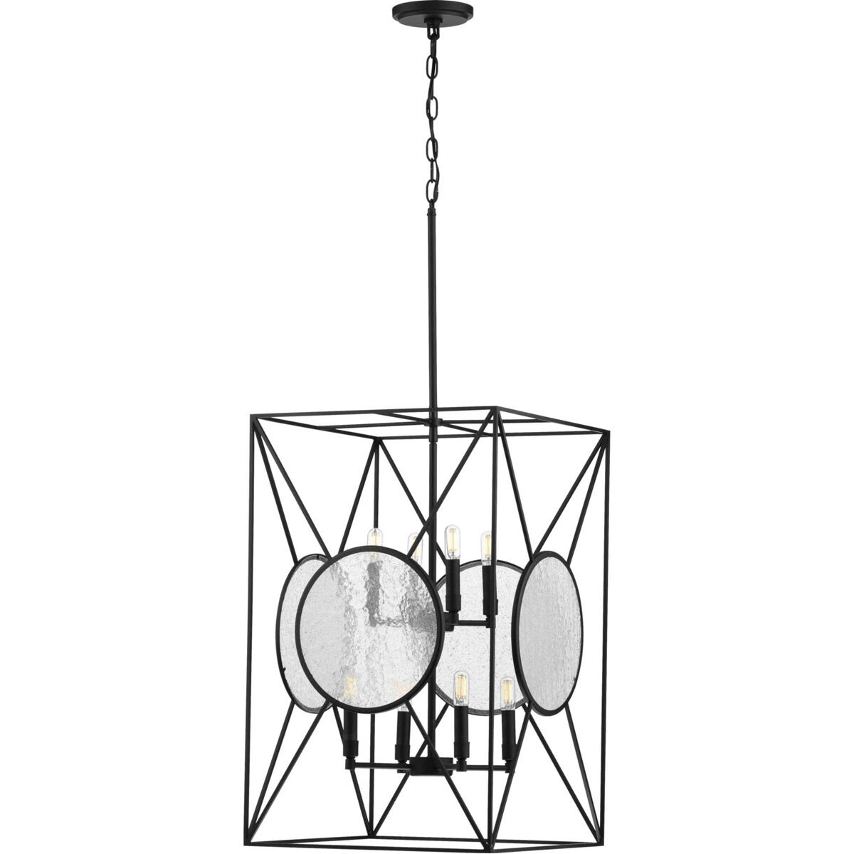 Cumberland 8 Light 16.88 inch Matte Black Foyer Pendant Ceiling Light, Design Series
