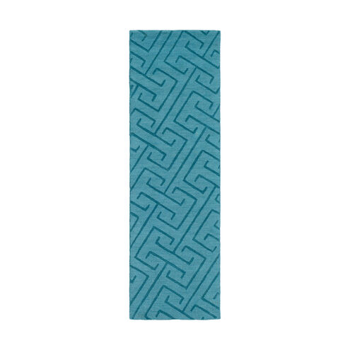 Mystique 96 X 30 inch Emerald Rugs, Runner