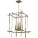 Tura 8 Light 28 inch Soft Gold Chandelier Ceiling Light, Large