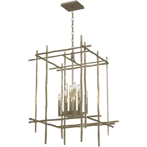 Tura 8 Light 28 inch Soft Gold Chandelier Ceiling Light, Large