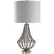 Aurora 37.5 inch 150 watt Natural and Off-White Table Lamp Portable Light