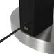 Taper 92 inch 14 watt Black and Satin Nickel Arc Floor Lamp Portable Light