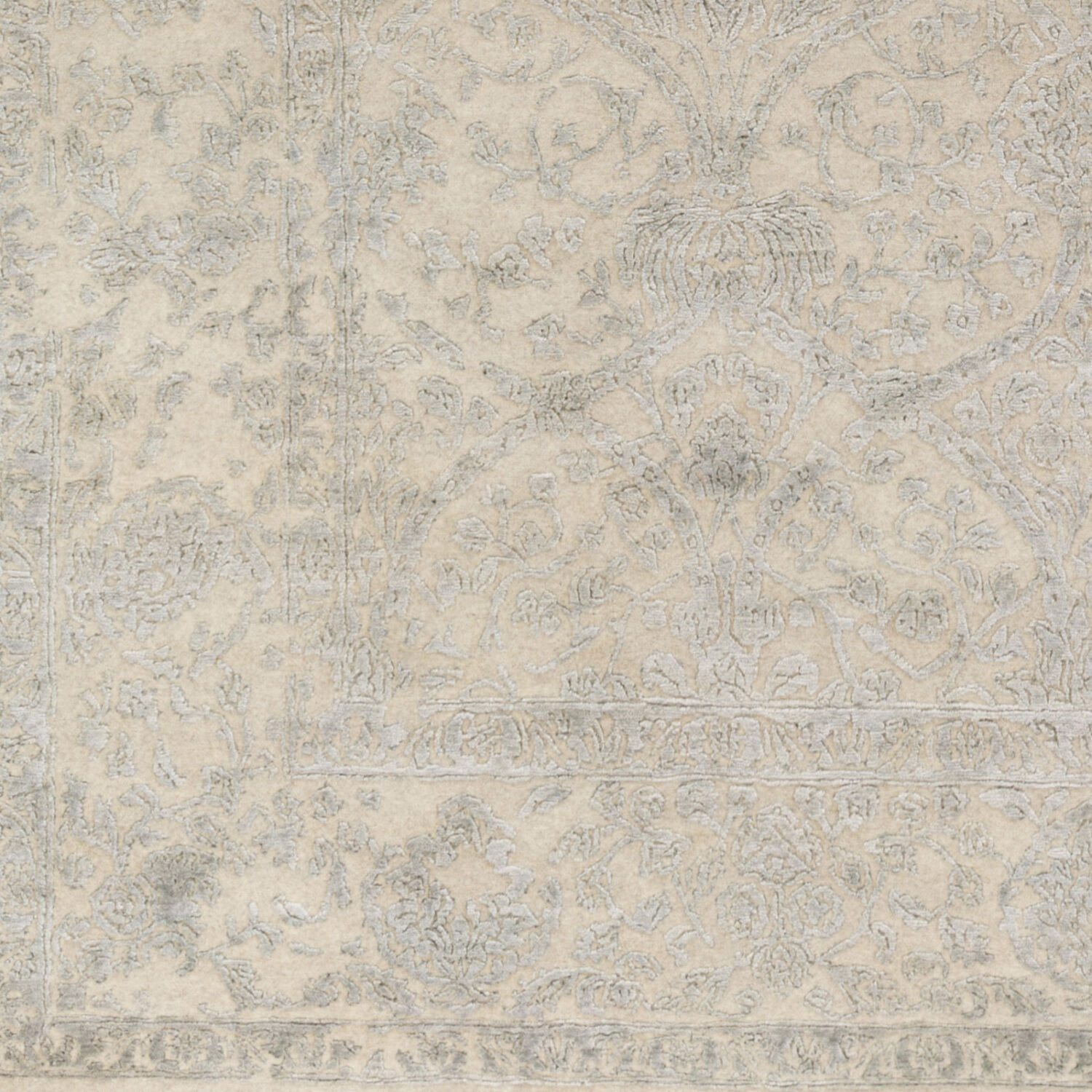 Euphoric 36 X 24 inch Light Gray / Light Slate Handmade Rug