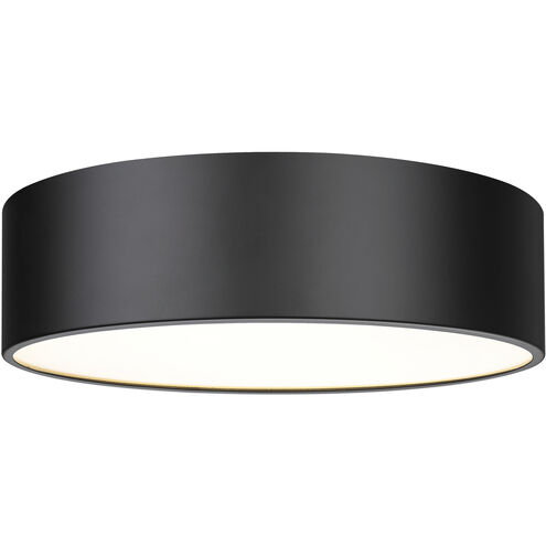 Harley 4 Light 20 inch Matte Black Flush Mount Ceiling Light