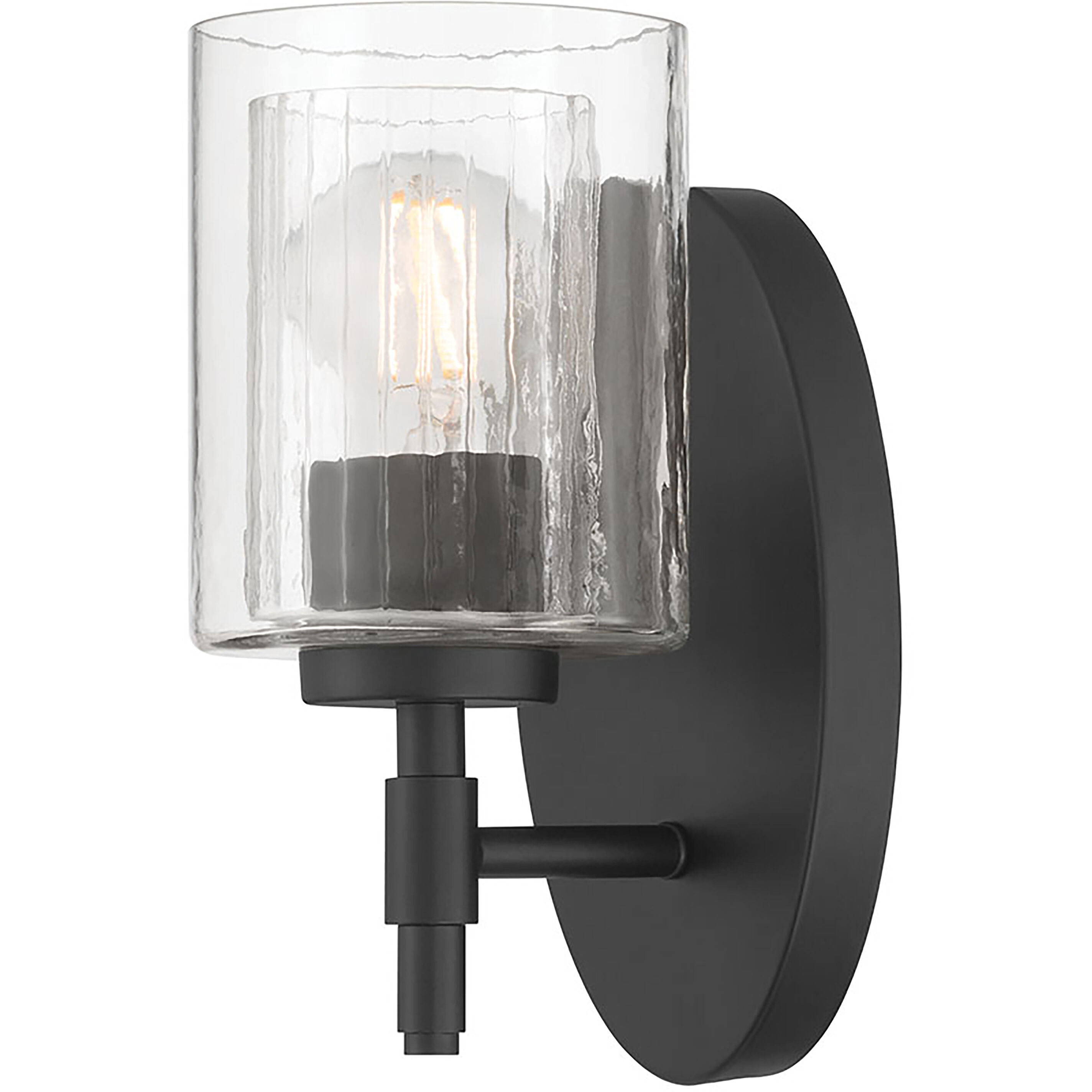 Solventa 1 Light 5.5 inch Matte Black Wall Sconce Wall Light