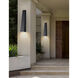 Corwin Family 1 Light 28 inch Matte Black Outdoor Wall Sconce in 4" D x 5.5" W x 28" H, EVOLV
