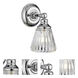 Keynes LED 5.25 inch Polished Chrome Bath Light Wall Light
