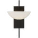 Fallon 1 Light 10 inch Matte Black Wall Sconce Wall Light, Essentials