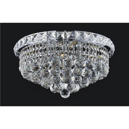 Luminous 4 Light 14 inch Chrome Flush Mount Ceiling Light