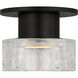 C&M by Chapman & Myers Holsted 1 Light 5 inch Aged Iron Flush Mount Ceiling Light