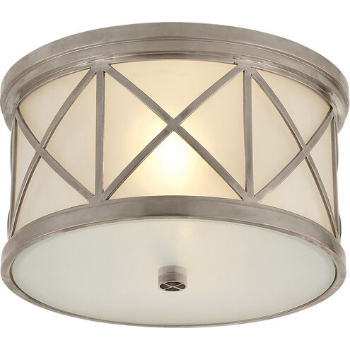 Suzanne Kasler Montpelier 2 Light 11 inch Antique Nickel Flush Mount Ceiling Light, Small