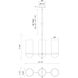Alora Mood Cyrus 3 Light 23.5 inch Matte Black Linear Pendant Ceiling Light