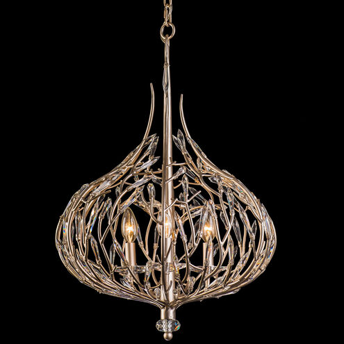 Bask 3 Light 18 inch Gold Dust Pendant Ceiling Light