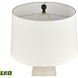 Kari 28 inch 9.00 watt Cream with Matte Black Table Lamp Portable Light