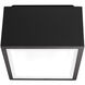 Bloc LED 5.5 inch Black Flush Mount Ceiling Light in 3000K