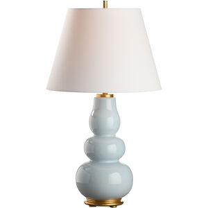 Denise 21 inch 100.00 watt Blue and Gold Table Lamp Portable Light