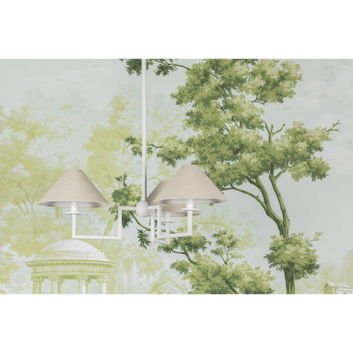 Gladwyne 3 Light 29.5 inch Textured White Chandelier Ceiling Light