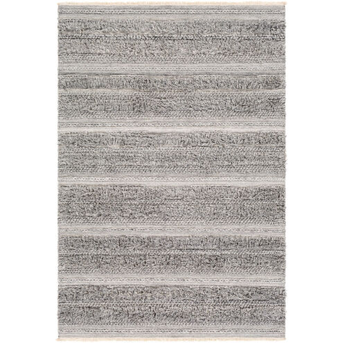 Lugano 36 X 24 inch Medium Gray/Black/Cream Rugs
