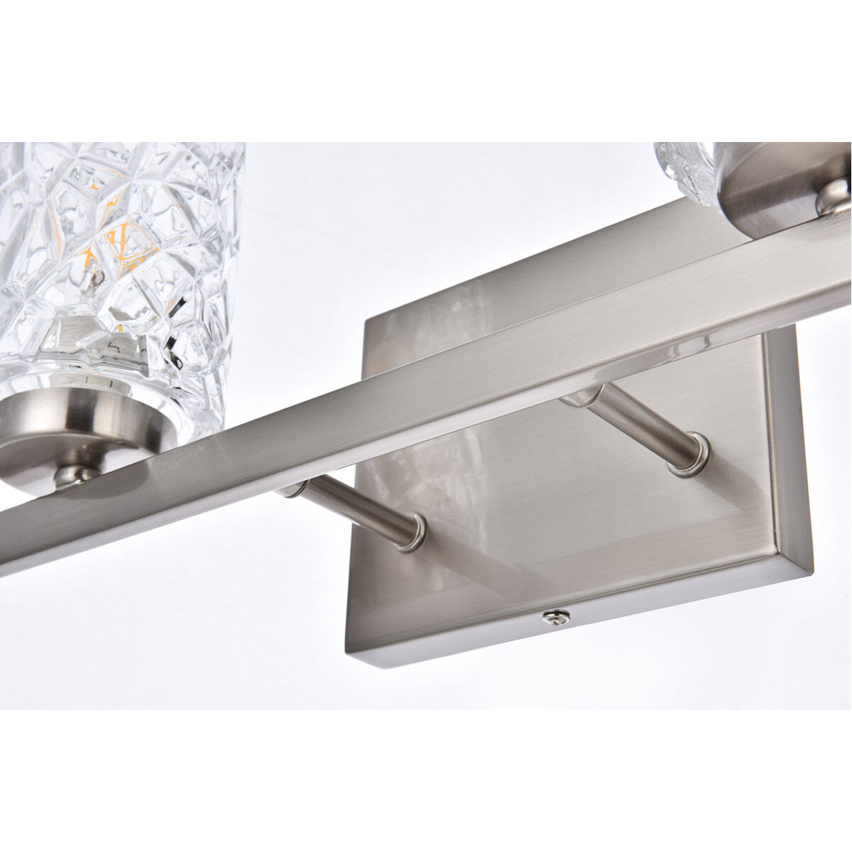 Cassie 2 Light 14 inch Stain Nickel Bath Sconce Wall Light