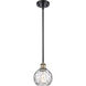 Ballston Athens Water Glass 1 Light 6 inch Black Antique Brass Mini Pendant Ceiling Light