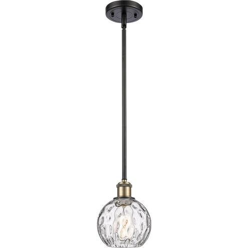 Ballston Athens Water Glass 1 Light 6 inch Black Antique Brass Mini Pendant Ceiling Light