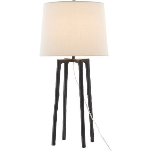 Rowan 32 inch 150.00 watt Charcoal Table Lamp Portable Light