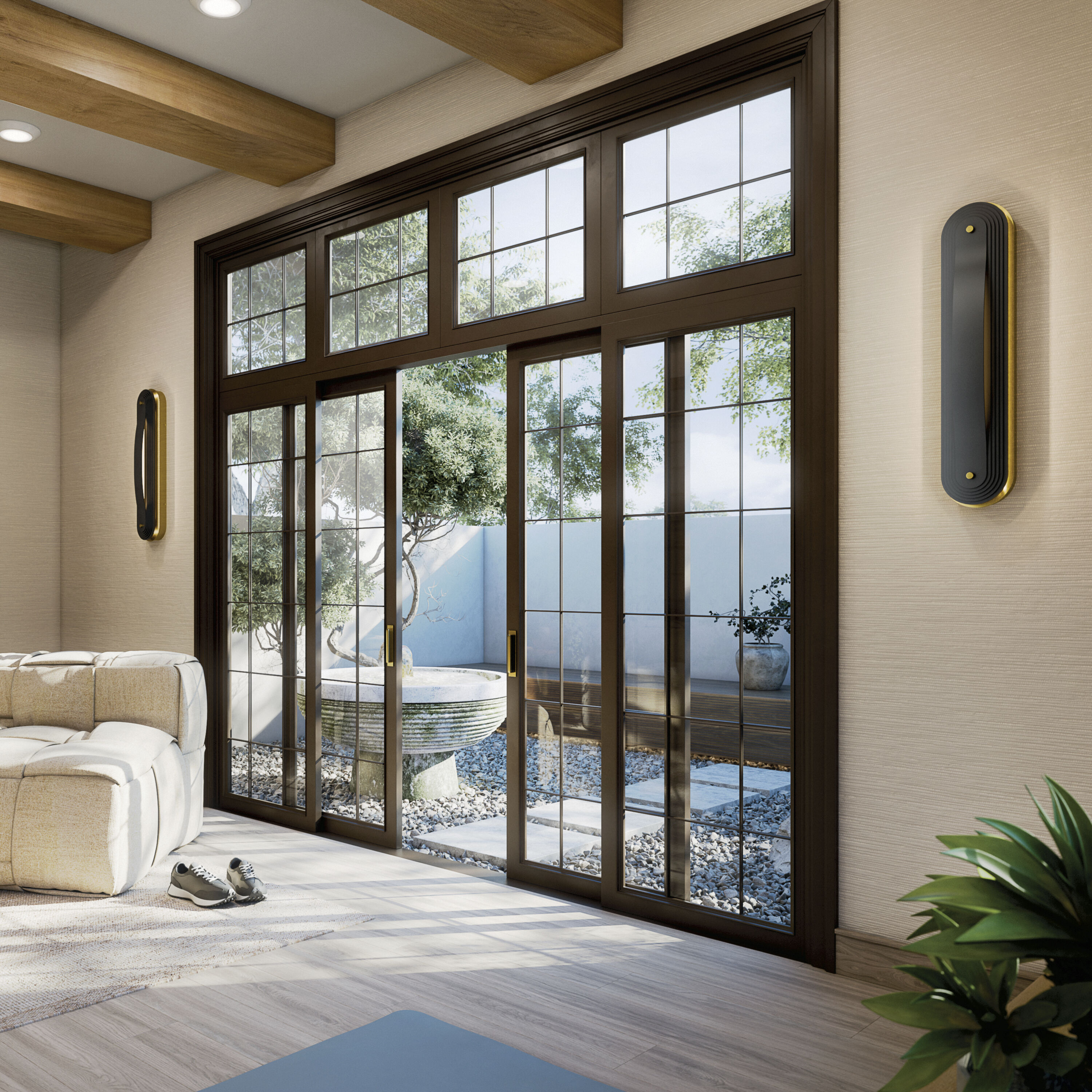 Tauri LED 5.25 inch Lacquered Brass Wall Sconce Wall Light