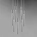 Big Fizz LED 16 inch Polished Chrome Multi-Light Pendant Ceiling Light