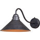 Outland 1 Light 10 inch Aged Iron and Light Gold Outdoor Wall