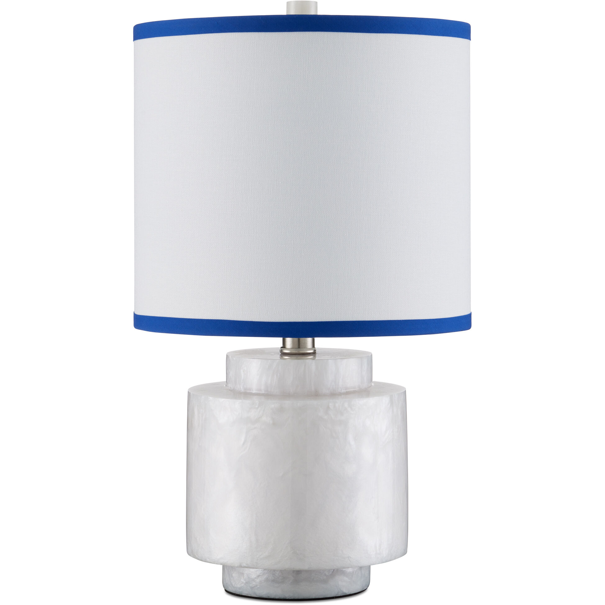 Beryl 17.5 inch 100 watt White Swirl Table Lamp Portable Light