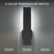 Stag LED 2.5 inch Black Outdoor Wall Light in 4000K, dweLED