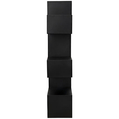 Laszlo Matte Black Bookcase