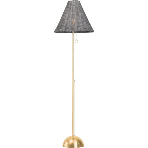 Destiny 66.5 inch 25.00 watt Aged Brass Floor Lamp Portable Light
