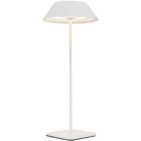Pela 14.13 inch 3 watt White Table Lamp Portable Light