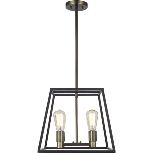 Adams 4 Light 15 inch Rubbed Oil Bronze Pendant Ceiling Light
