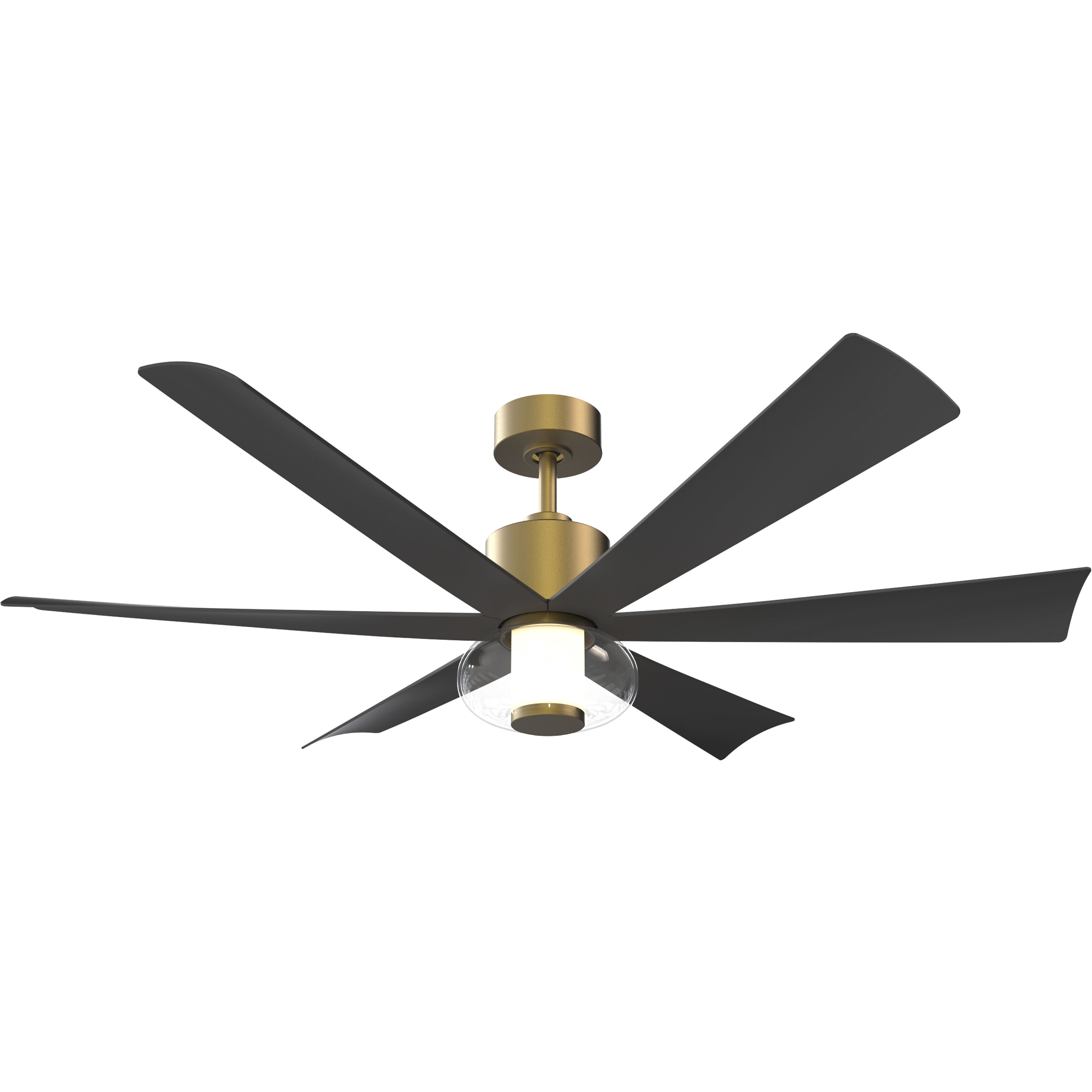 Veyra 56 inch Legacy Brass with Coal Blades Smart Ceiling Fan