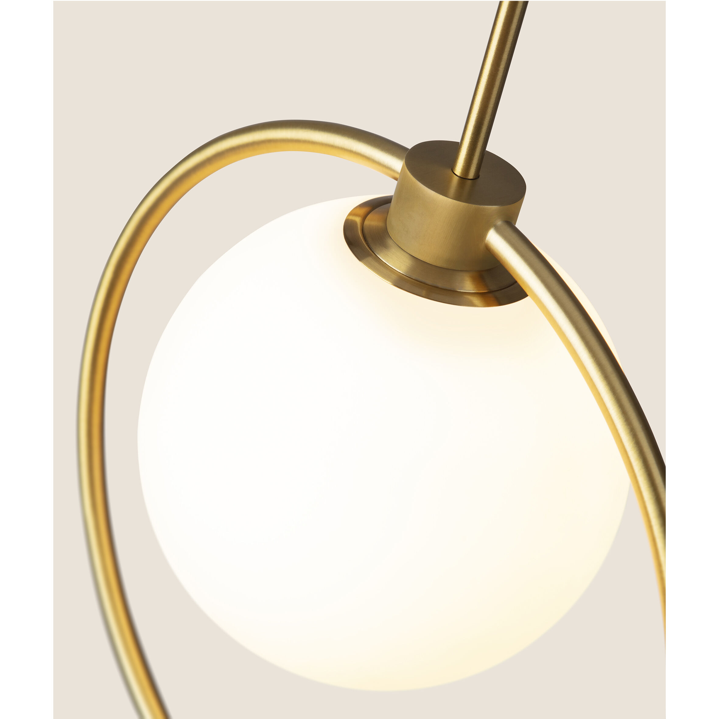 Pearl LED 4.72 inch Antique Brass Pendant Ceiling Light